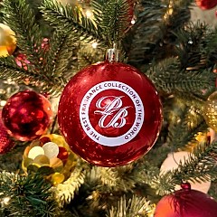 елочный шар с логотипом